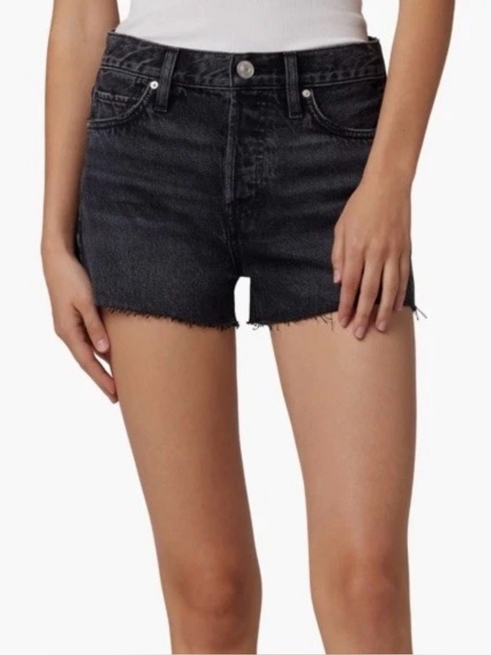 Hudson Jeans Pants - Hudson Lori Denim High Rise Shorts In Night Fever Women Size 28 Cotton Raw Hem